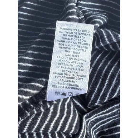 Sol Angeles Woman's Sz M Black White Stripe Sleeveless Wrap Dress NWT - Picture 10 of 13